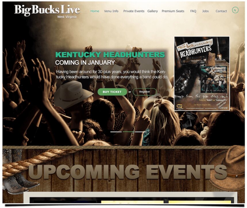 Big Bucks Live website by Agenity