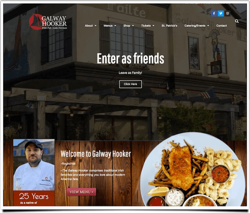 Galway Hooker website by Agenity