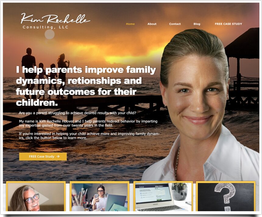 Kim Rochelle website by Agenity